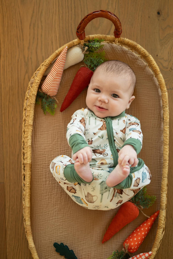 cottontail-garden-bamboo-zippy-romper Little Joy Co - Sophia's Style-1
